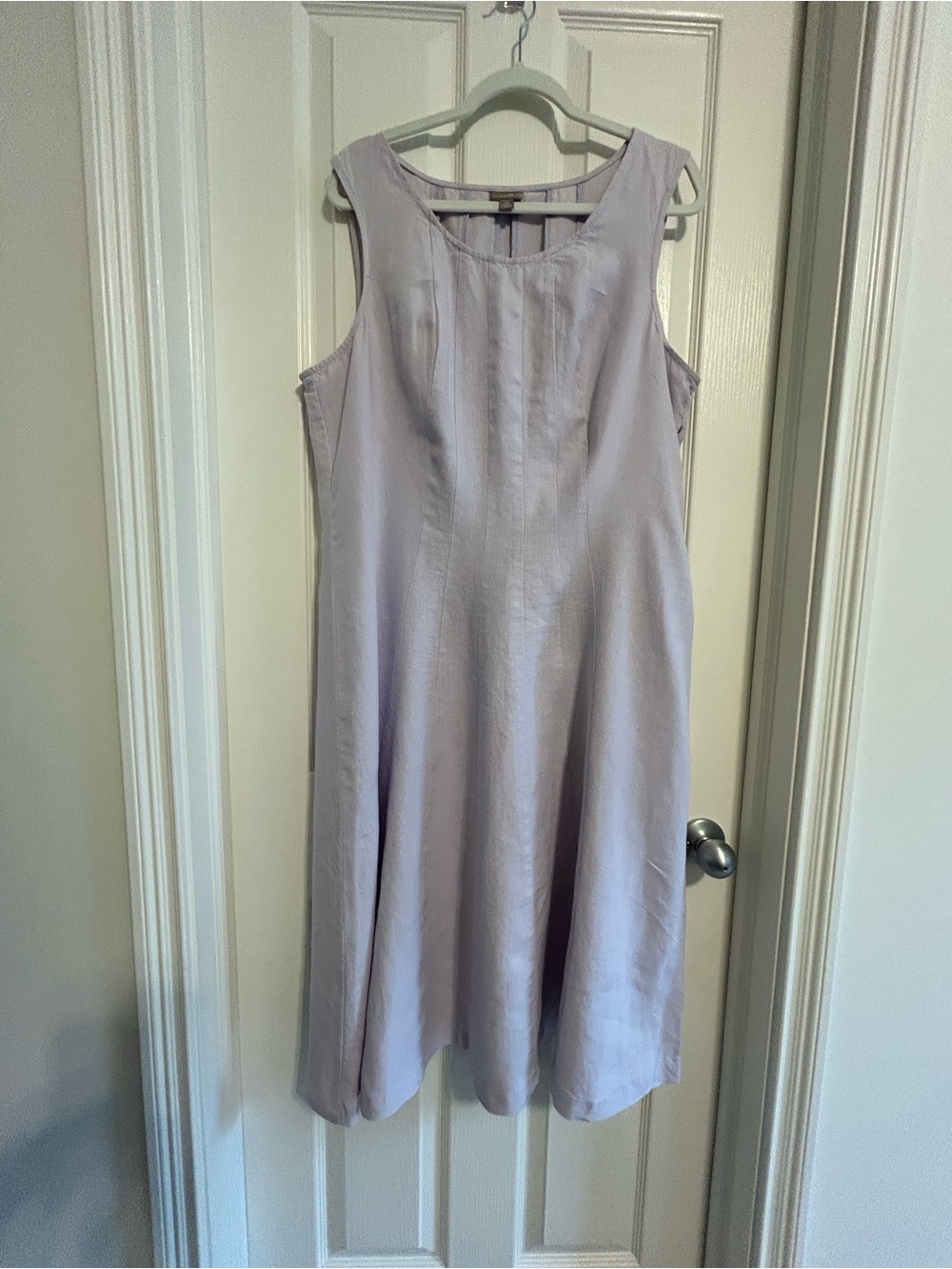 J. Jill Sleeveless Lavender Linen Maxi Dress